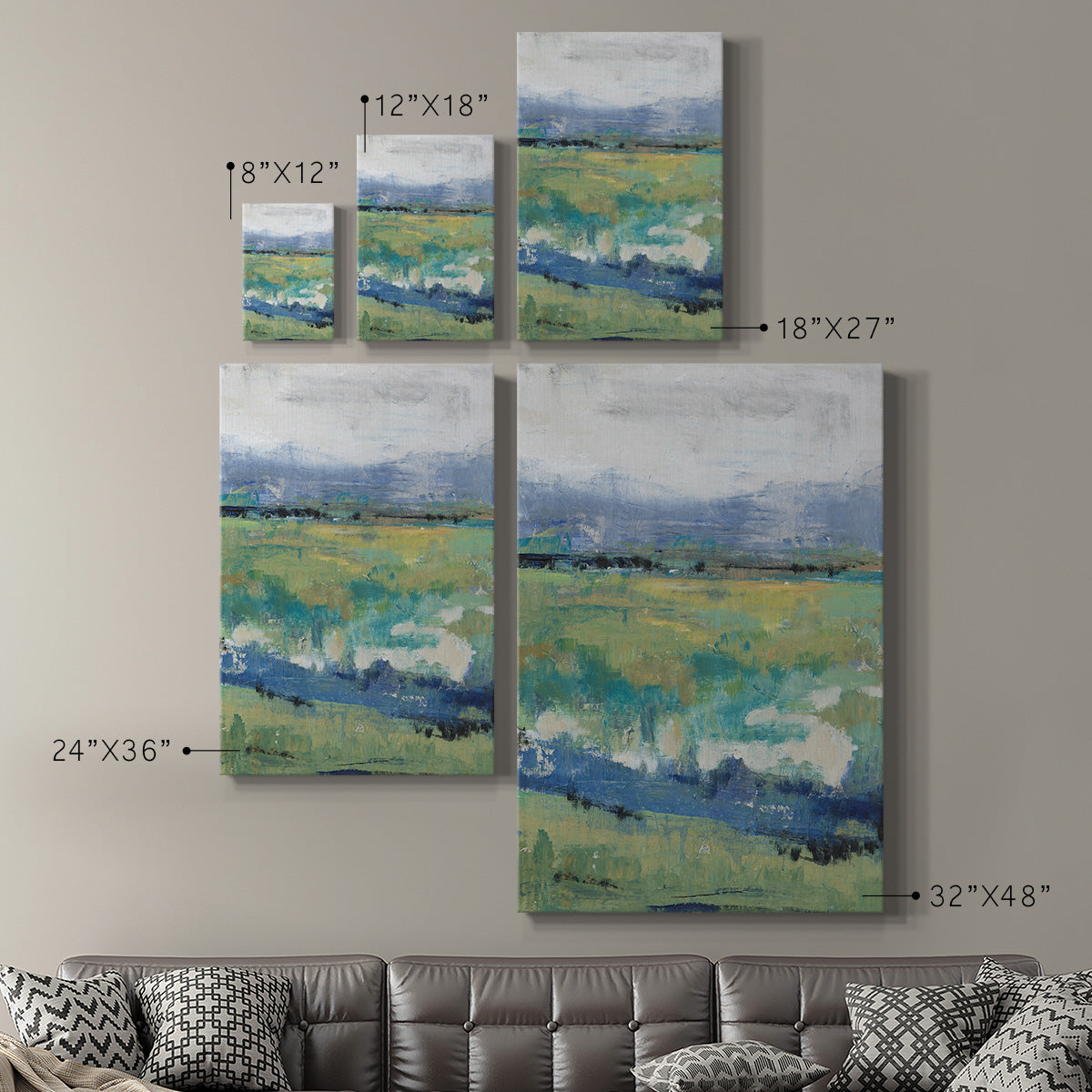 Front Range View I Premium Gallery Wrapped Canvas - Ready to Hang