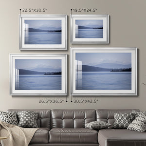Blue Serenity - Modern Framed Art Print