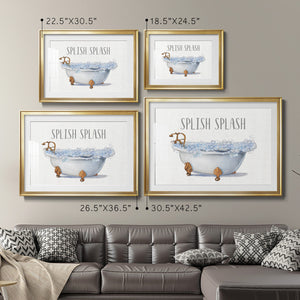 Splish Splash - Modern Framed Art Print