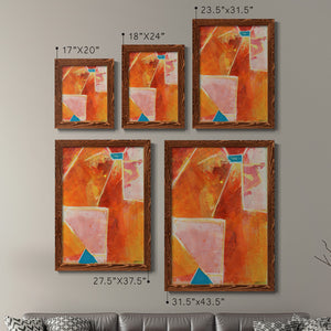 Primary Connection V - Barnwood Framed Canvas Set