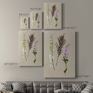 Pretty Pressed Flowers IV Premium Gallery Wrapped Canvas - Ready to Hang