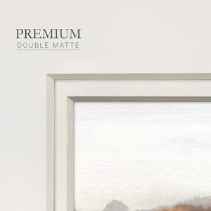 Slauson Mountain at Dusk Premium Framed Print Double Matboard