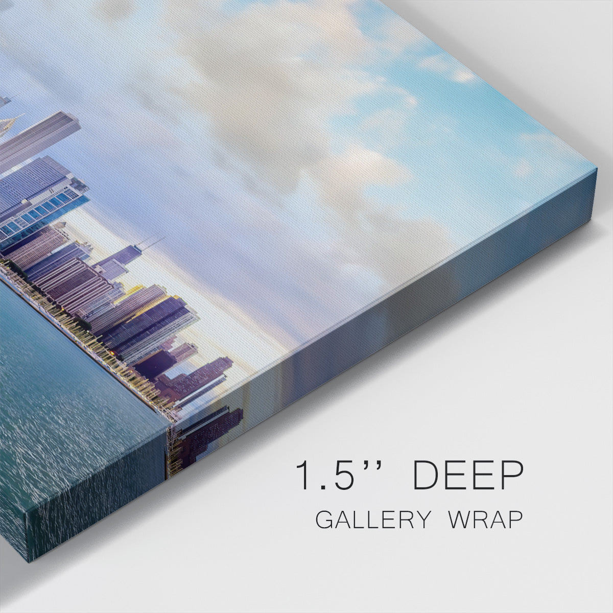 Michael Tompsett 'Chicago Illinois Skyline VII' Matted Black Framed Art Michael Tompsett 'Chicago Illinois Skyline VII' Matted Black Framed Art