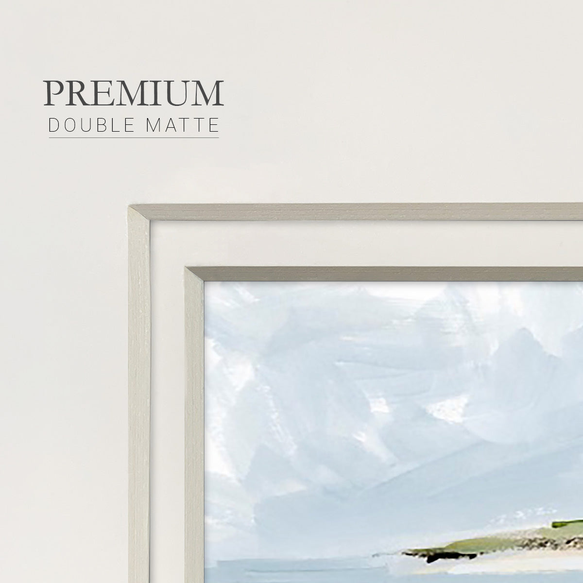 Sea Cove Impression I Premium Framed Print Double Matboard