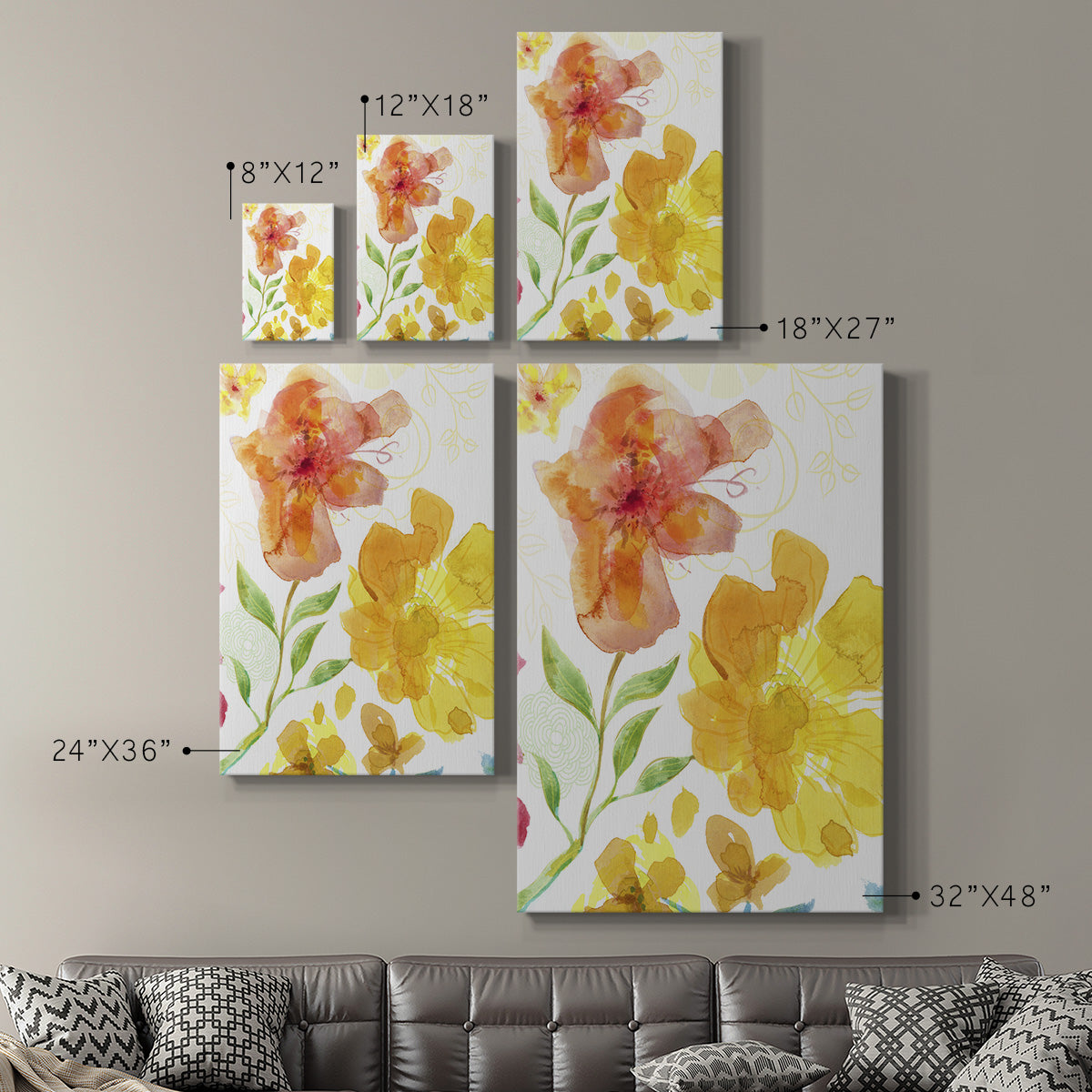 Blossoms in the Sun I Premium Gallery Wrapped Canvas - Ready to Hang