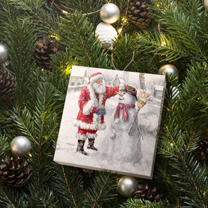 Festive Frosty, Handmade Ornament