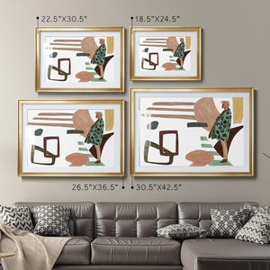 Vintage Vibes V - Modern Framed Art Print