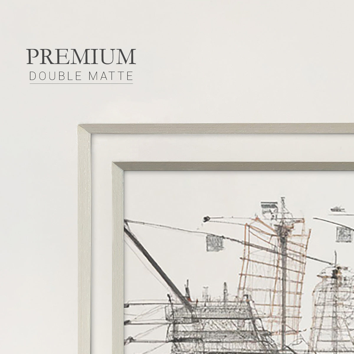 Frigate III Premium Framed Print Double Matboard