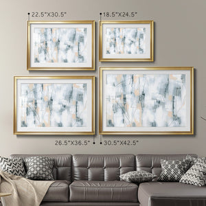 Stone Hatchmarks I - Modern Framed Art Print