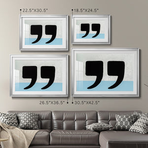 He Said She Said - Modern Framed Art Print
