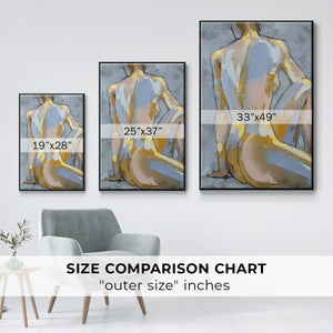 Grey Maiden II - Framed Premium Gallery Wrapped Canvas L Frame - Ready to Hang