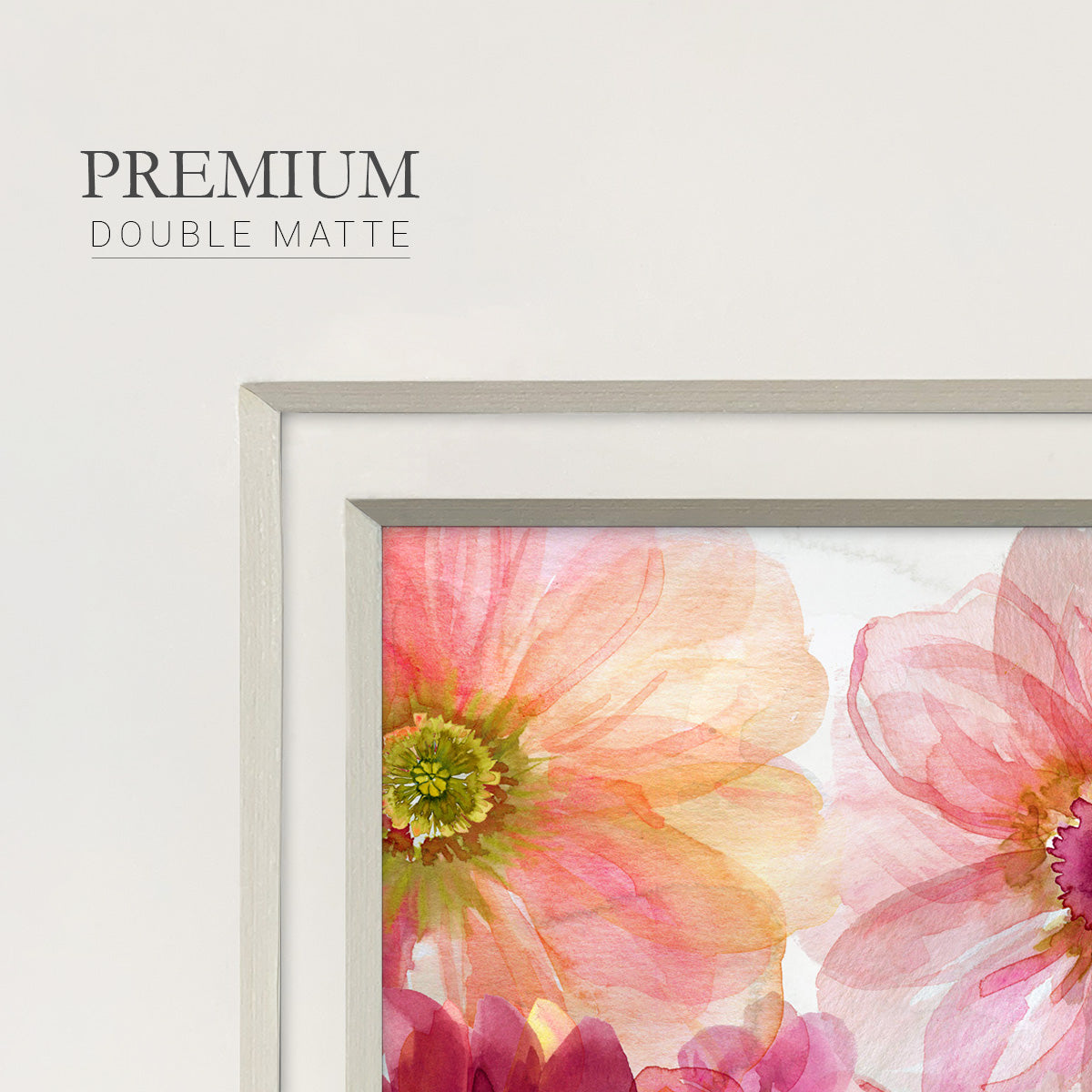 Pop Of Spring Premium Framed Print Double Matboard