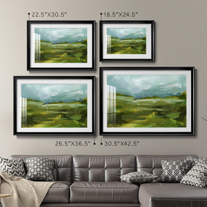 Emerald View II - Modern Framed Art Print