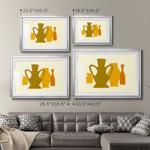 Posing Pottery I - Modern Framed Art Print