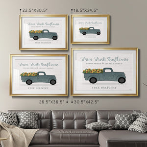 Farmers Market Truck - Modern Framed Art Print