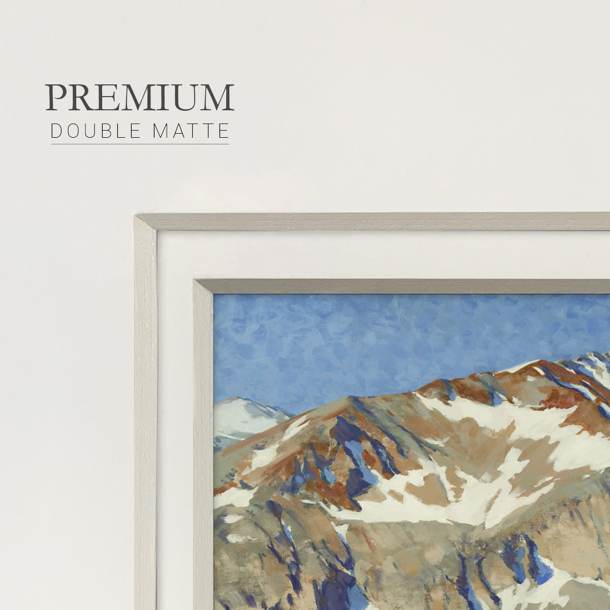 Vermillion Ascent Premium Framed Print Double Matboard