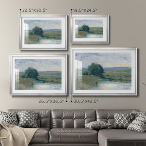 Riverbank Impression I - Modern Framed Art Print