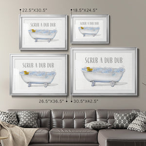 Scrub A Dub - Modern Framed Art Print