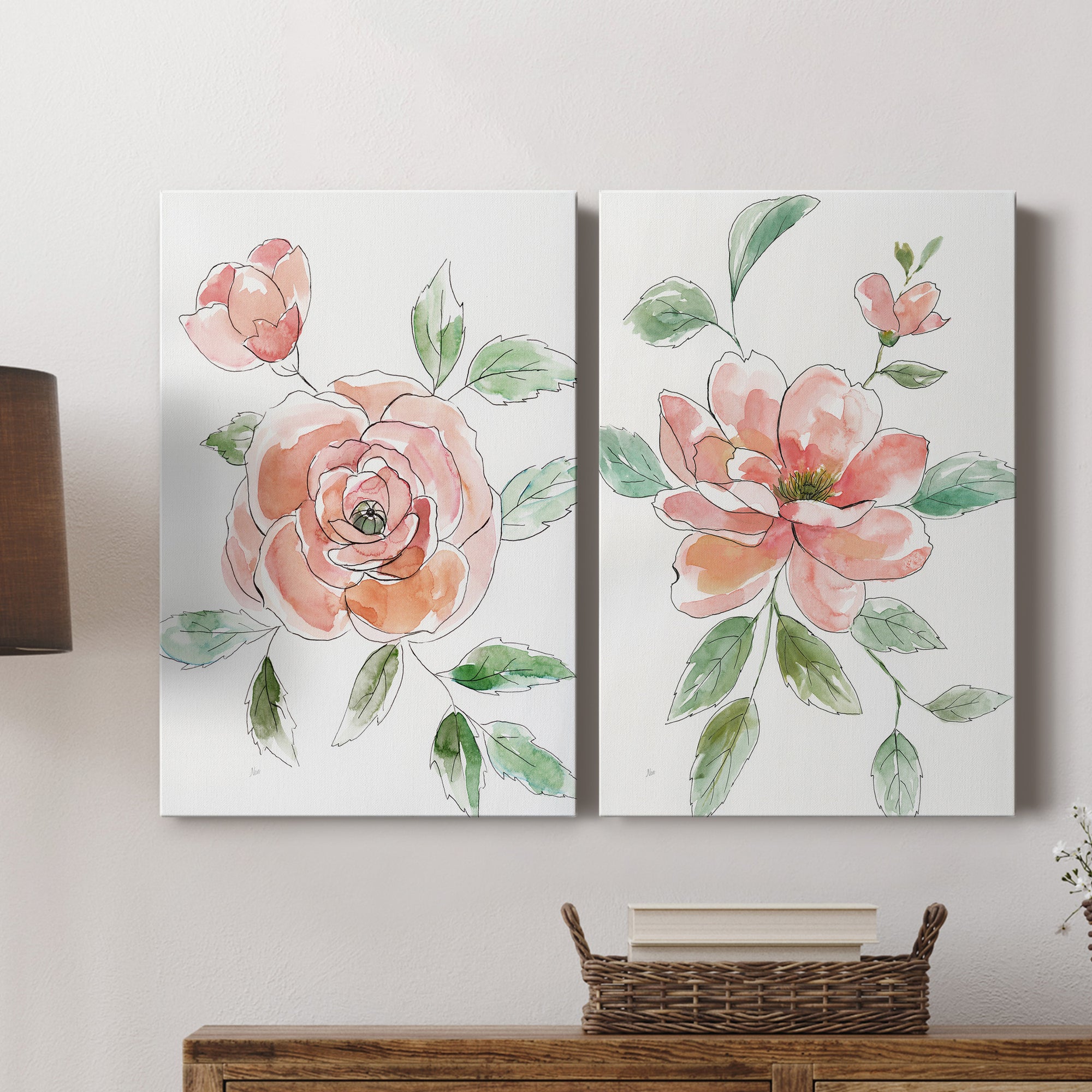 Rose Contour Premium Gallery Wrapped Canvas - Ready to Hang