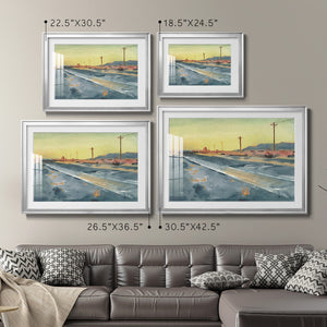 Deserted Highway I - Modern Framed Art Print