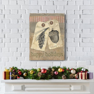 Burlap Tags - Canvas Art Print