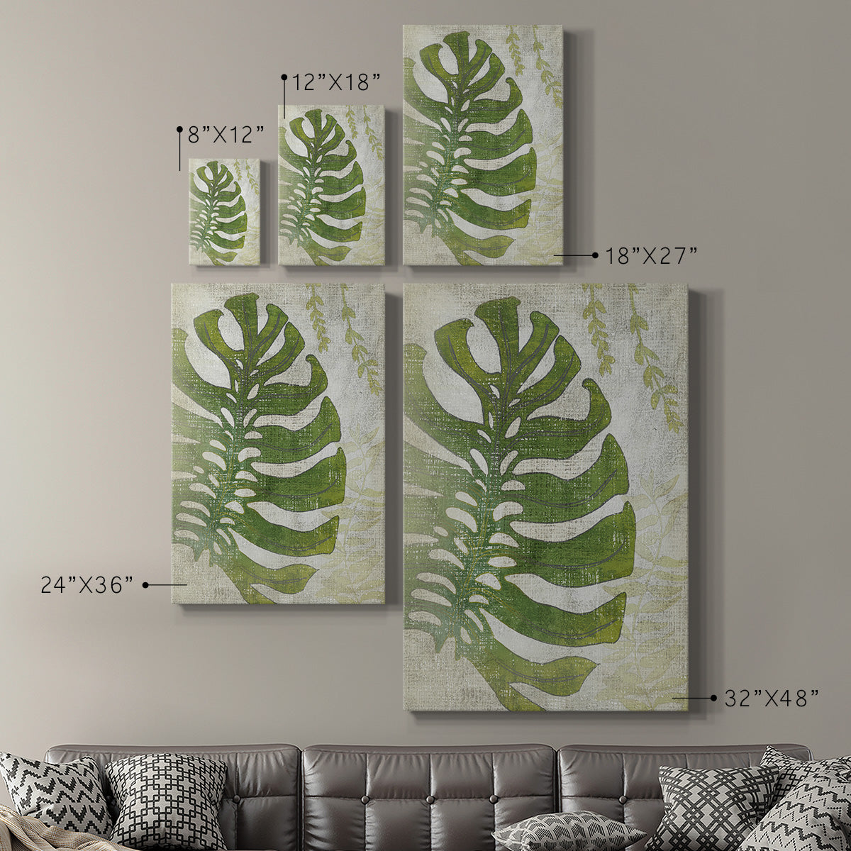 Frond III Premium Gallery Wrapped Canvas - Ready to Hang