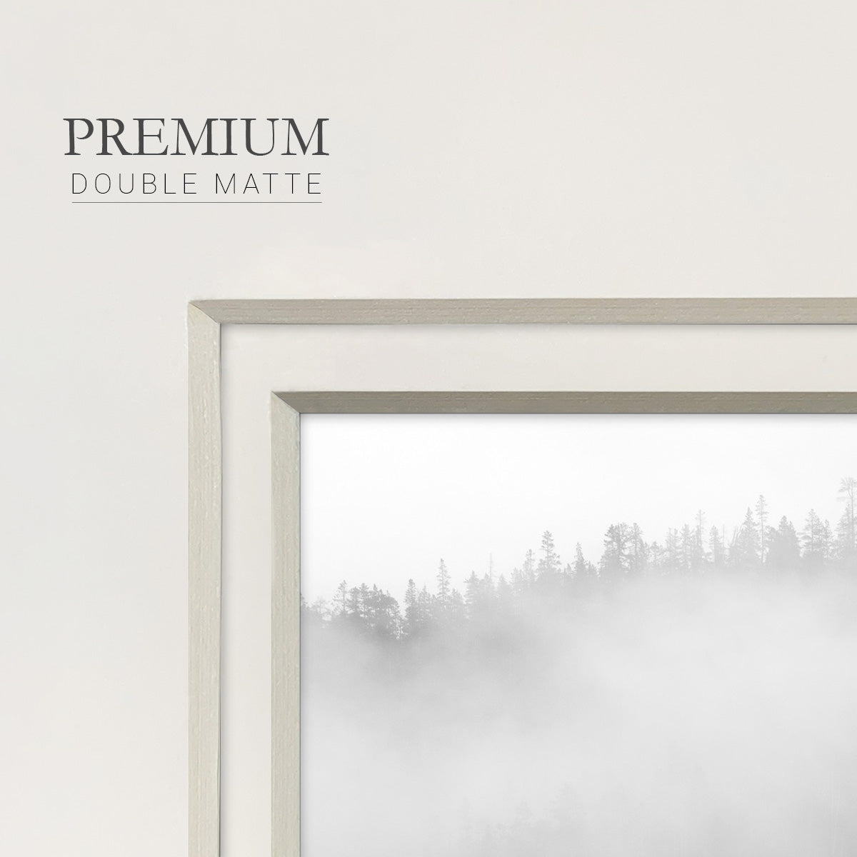 Island Fog Premium Framed Print Double Matboard