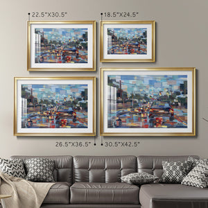 Red Traffic - Modern Framed Art Print