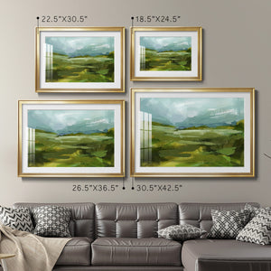 Emerald View II - Modern Framed Art Print