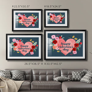 Sweet Hearts Collection A - Modern Framed Art Print