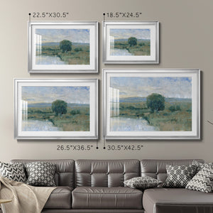 Riverbank Impression II - Modern Framed Art Print