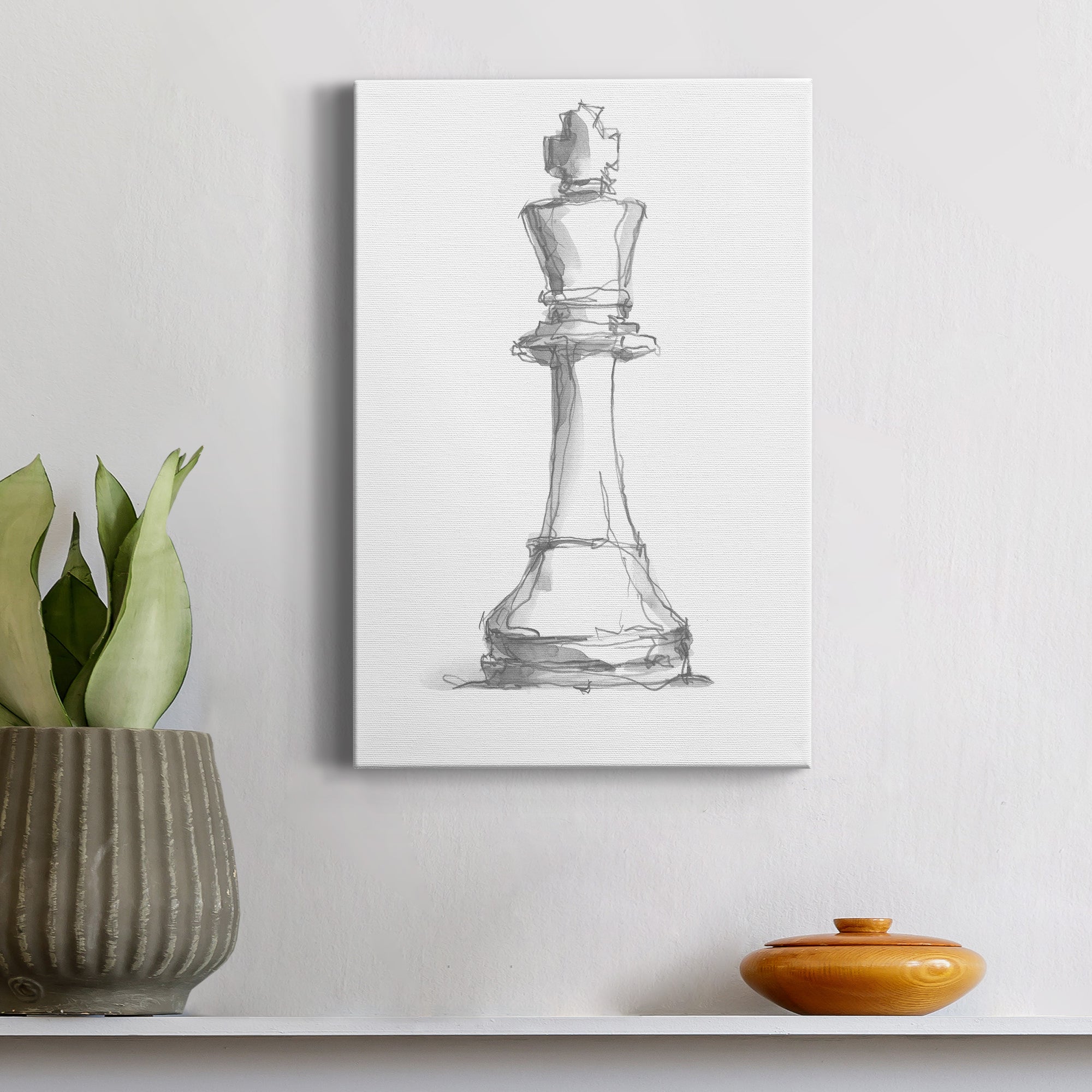 Chess Piece Study II Premium Gallery Wrapped Canvas - Ready to Hang