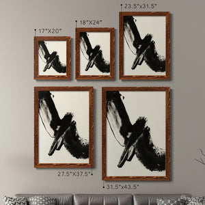 Black Expression I - Premium Framed Canvas 2 Piece Set - Ready to Hang