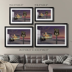 Route 66 - Modern Framed Art Print