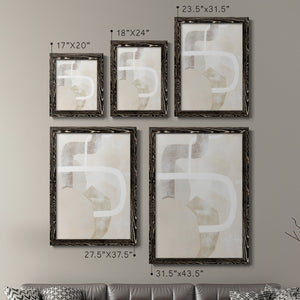 Quiet Affection I - Barnwood Framed Canvas Set