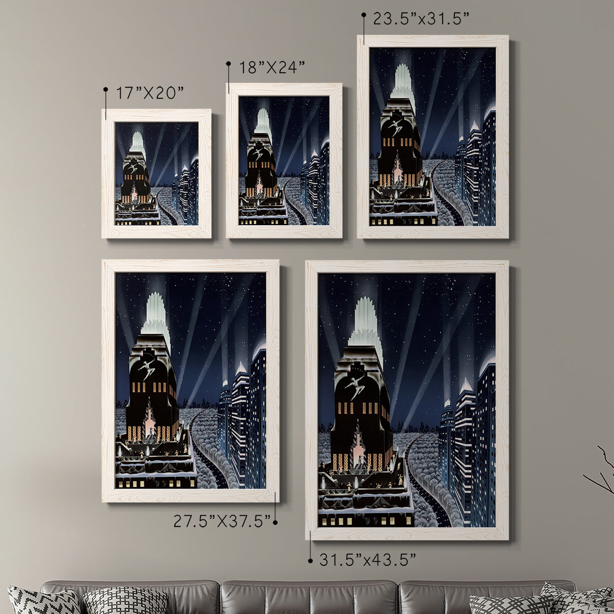 Rooftop Serenade - Premium Framed Canvas 2 Piece Set - Ready to Hang