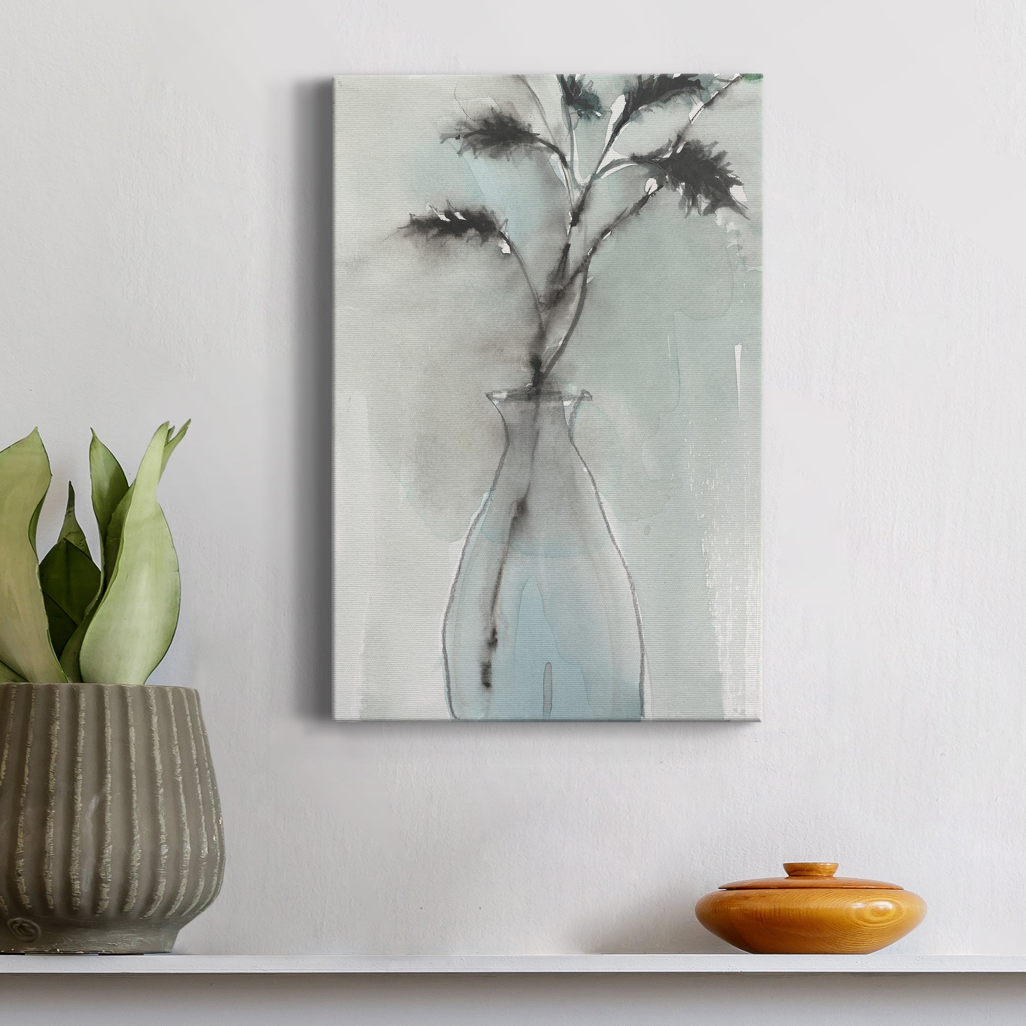 Soft Ferns I Premium Gallery Wrapped Canvas - Ready to Hang