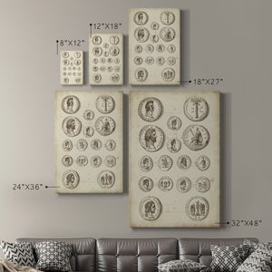 Antique Roman Coins IV Premium Gallery Wrapped Canvas - Ready to Hang