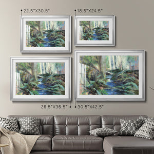Rambling Blues - Modern Framed Art Print