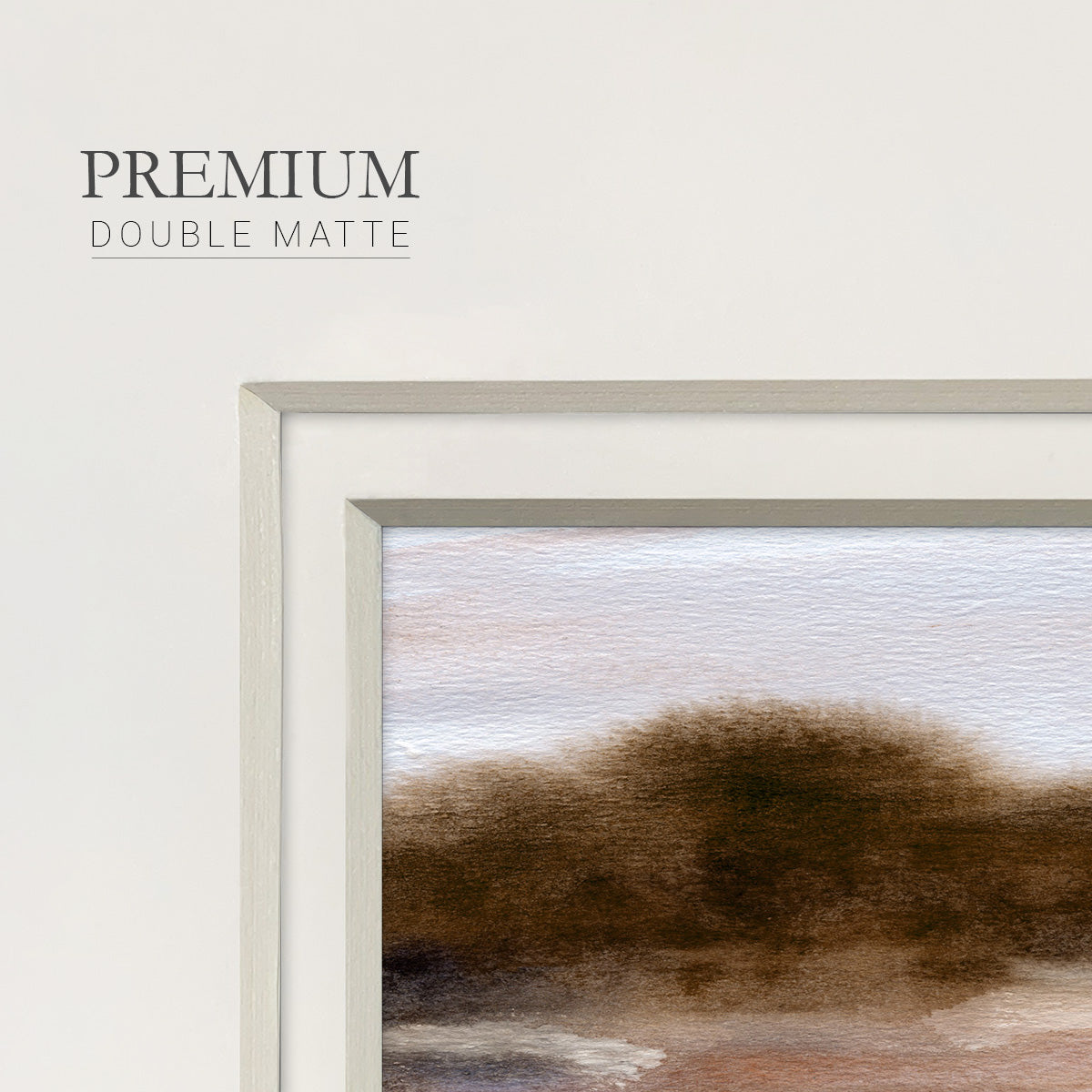 Autumnal Bay Premium Framed Print Double Matboard