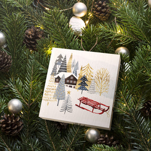 Christmas Chalet II, Handmade Ornament