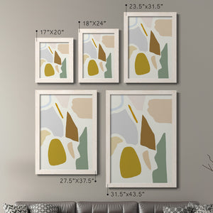 Pastel Splotches I - Barnwood Framed Canvas Set