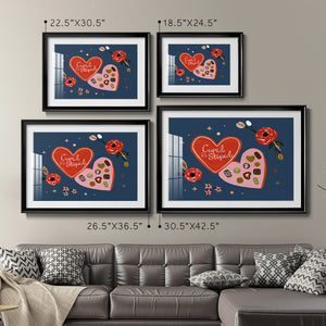 Happy Galentine II - Modern Framed Art Print
