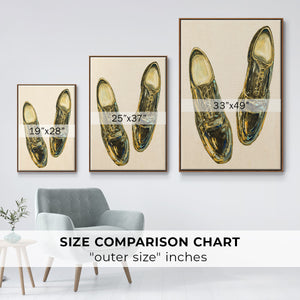 The Shoe Fits I V1 - Framed Premium Gallery Wrapped Canvas L Frame - Ready to Hang