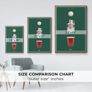 Fig. A: Party - Framed Premium Gallery Wrapped Canvas L Frame - Ready to Hang