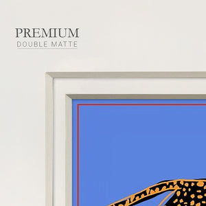 The Wild Leopard II Premium Framed Print Double Matboard