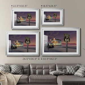 Route 66 - Modern Framed Art Print