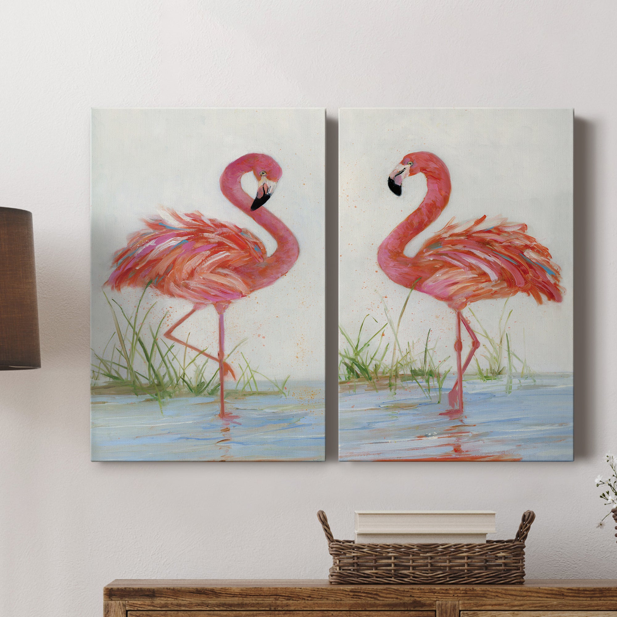 Flamingo I Premium Gallery Wrapped Canvas - Ready to Hang