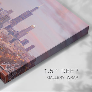 Vintage Chicago Skyline - Gallery Wrapped Canvas