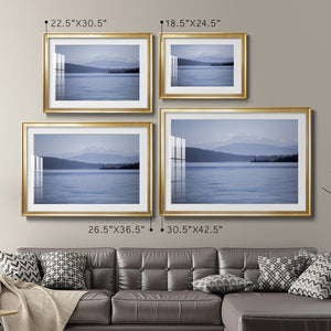 Blue Serenity - Modern Framed Art Print